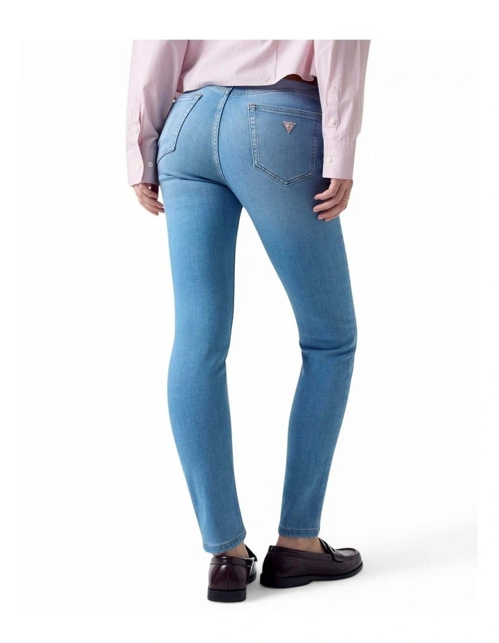 Guess Jeans G05 Blue High-Rise Skinny Jeans in Blue image 4
