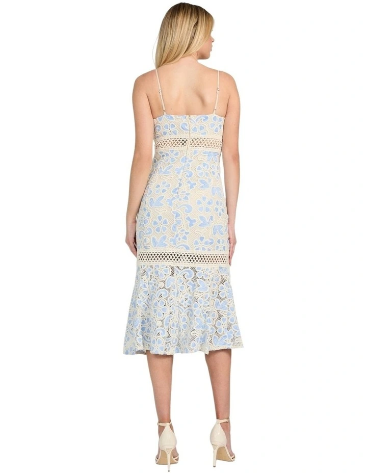 Clarise Lace Dress in Blue Multi image 2