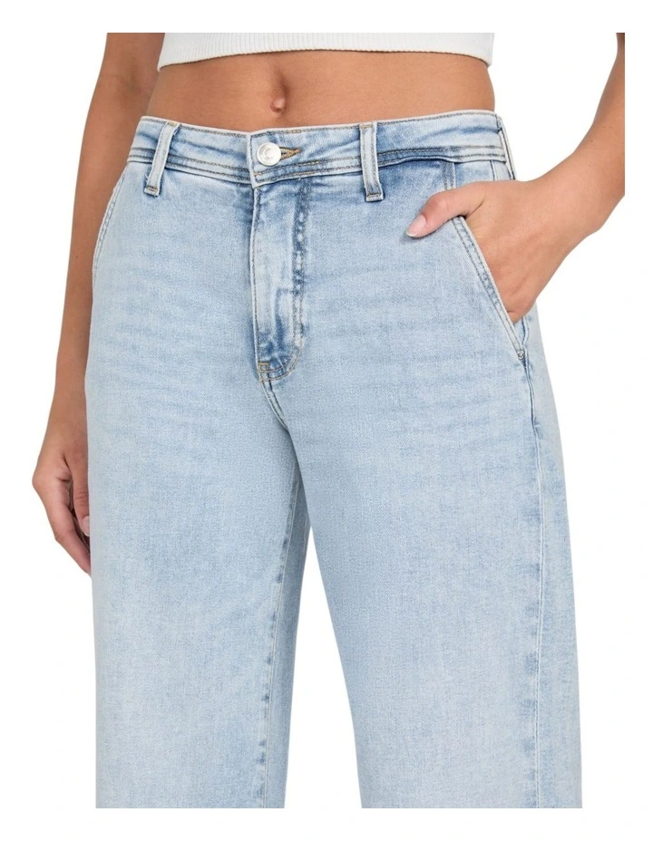 Eco Zoya Wide Leg Jeans in Light Wash image 3