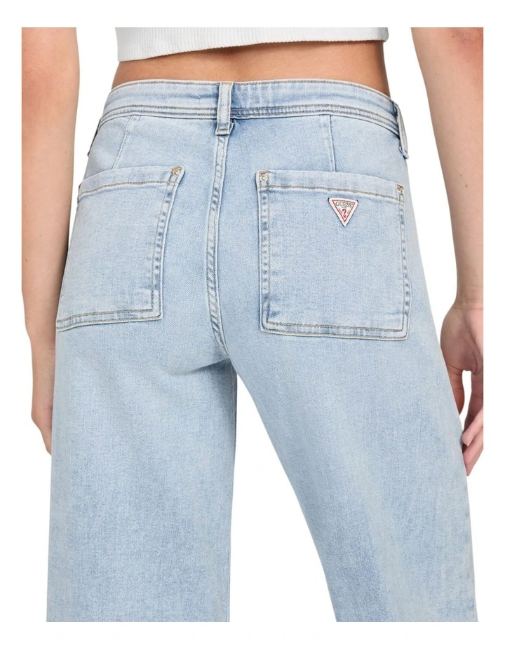 Eco Zoya Wide Leg Jeans in Light Wash image 5