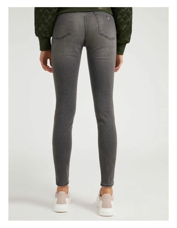 Annette Skinny Mid Rise Jeans in Carrie Grey image 2