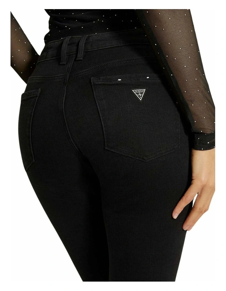 Annette Skinny Mid Rise Jeans in Carrie Black image 4