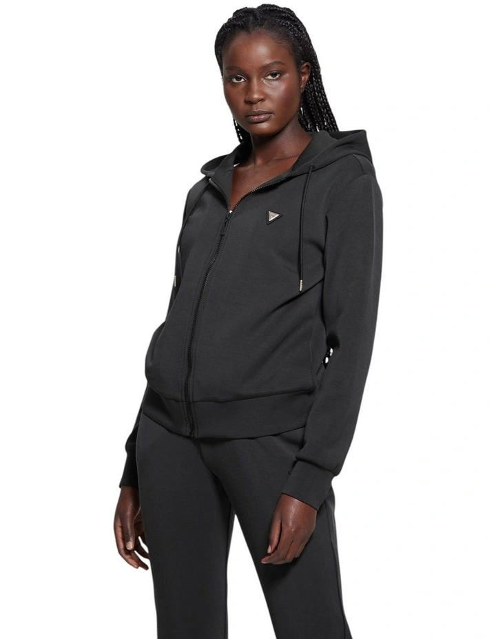 Olympe Hoodie Jacket in Black image 3