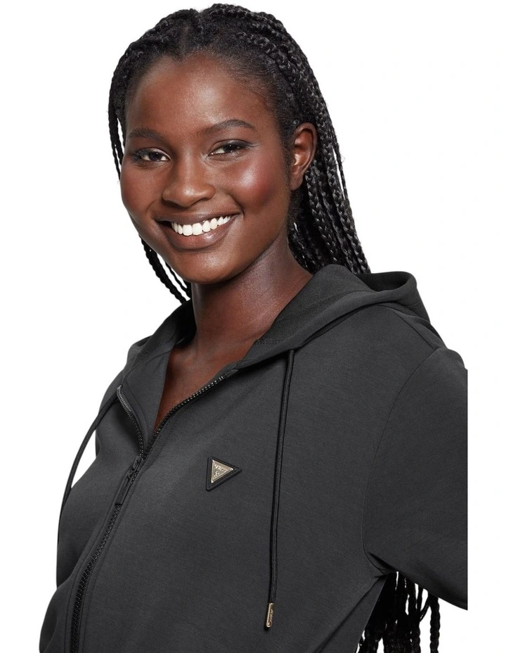 Olympe Hoodie Jacket in Black image 4