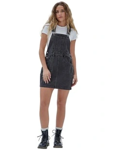 Originals Overall Mini Dress in Black