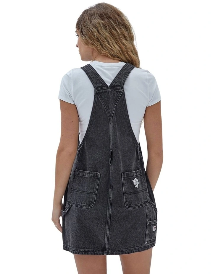Originals Overall Mini Dress in Black image 2