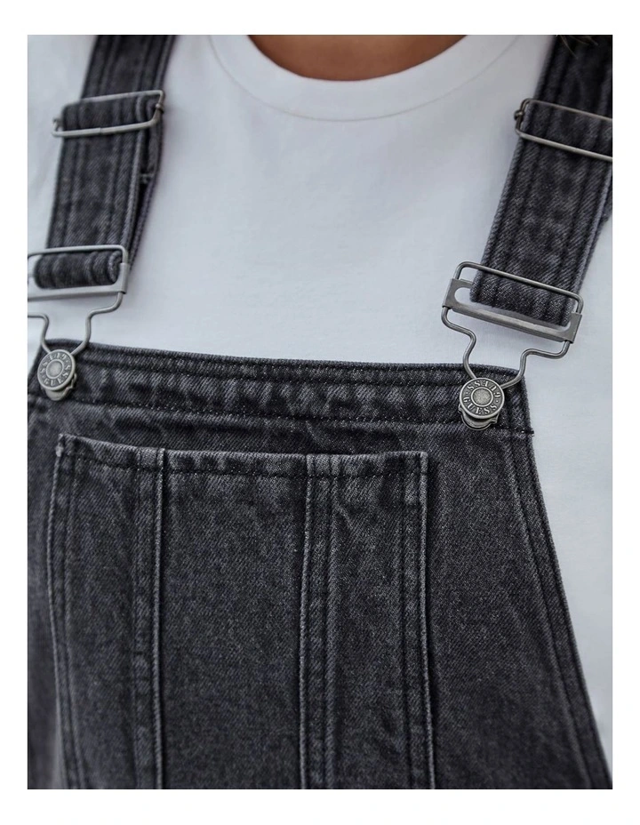 Originals Overall Mini Dress in Black image 4