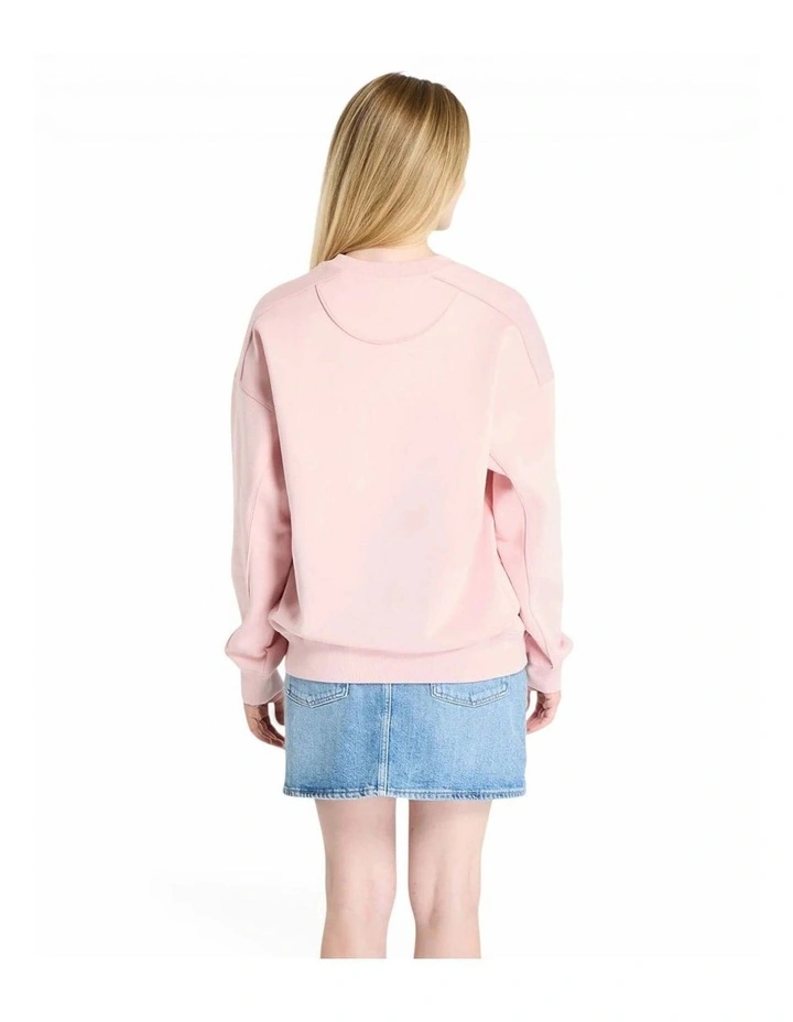 Triangle Glitter Sweatshirt in Pink image 3