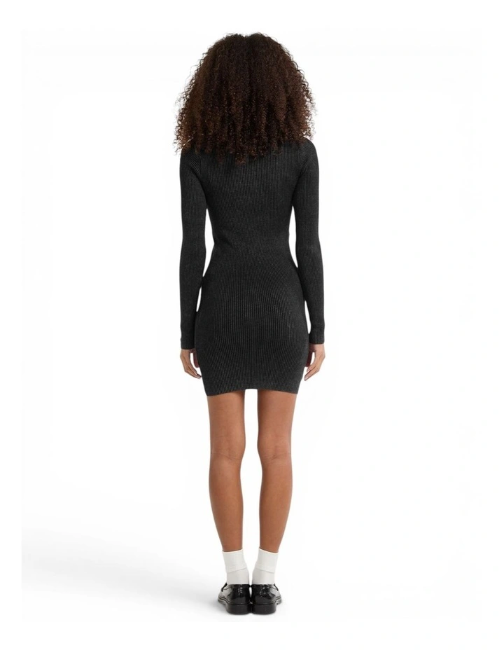Originals Vintage Mini Sweater Dress in Black image 4