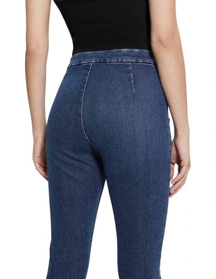 High-Rise Aubree Skinny Denim Jeans in Dark Wash image 5