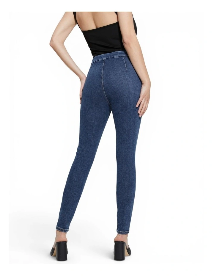 High-Rise Aubree Skinny Denim Jeans in Dark Wash image 6