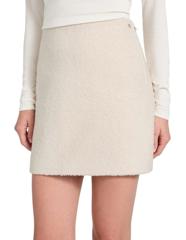 Eco Zita Mini Skirt in Beige image 3