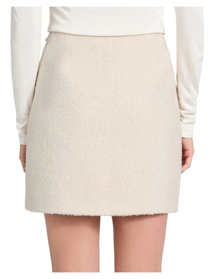 Eco Zita Mini Skirt in Beige image 5