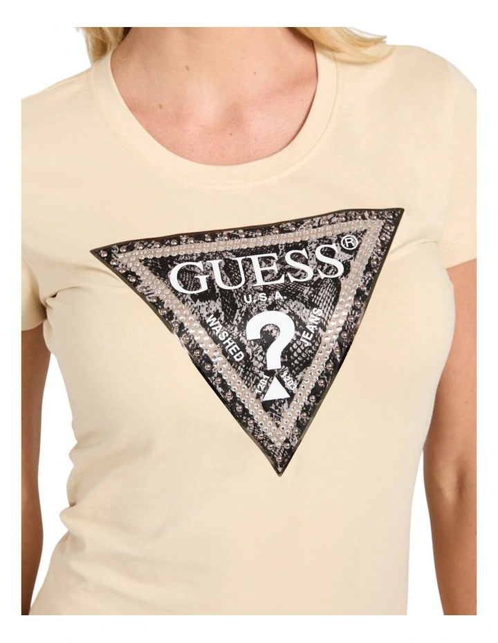Triangle Python T-Shirt in Grey image 4
