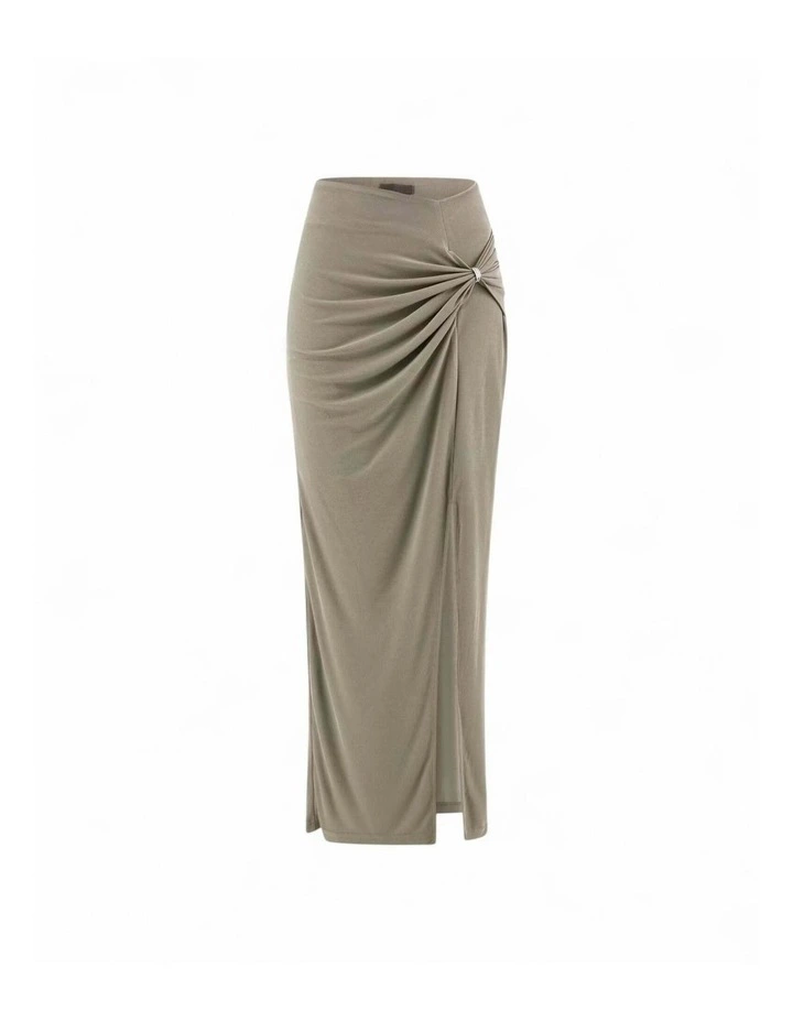Aimee Jewel Drap Skirt in Green image 5