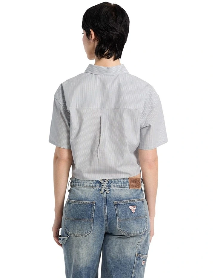 Originals Workwear Tie Top in Blue image 4