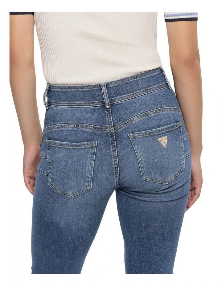 Eco High-Rise Skinny Fit Shape Up Jeans in Medium Wash image 4
