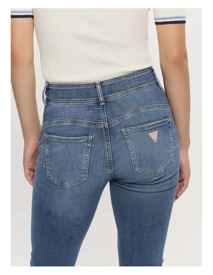 Eco High-Rise Skinny Fit Shape Up Jeans in Medium Wash image 5