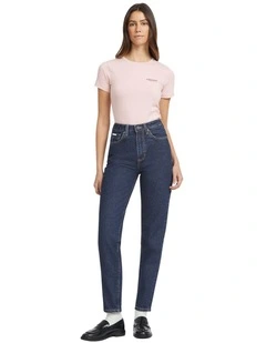 G06 Mom Jeans in Dark Wash