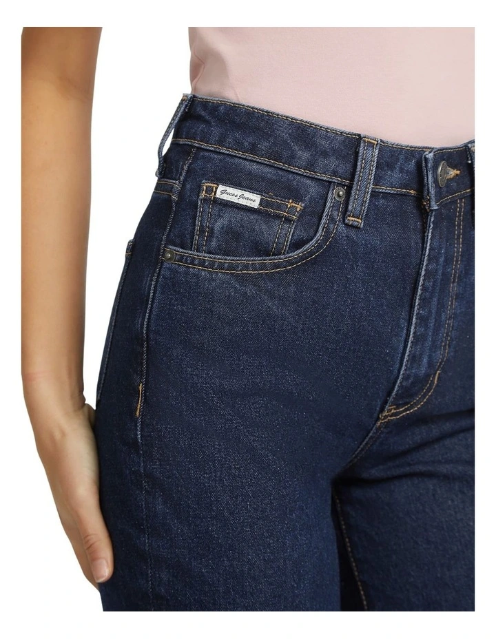 G06 Mom Jeans in Dark Wash image 3