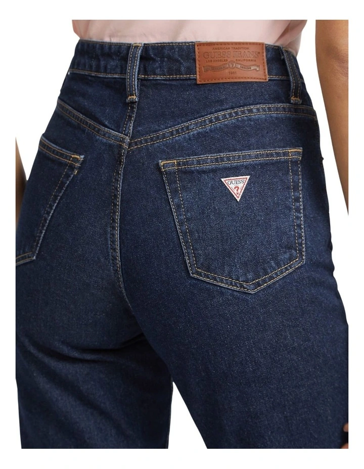 G06 Mom Jeans in Dark Wash image 4