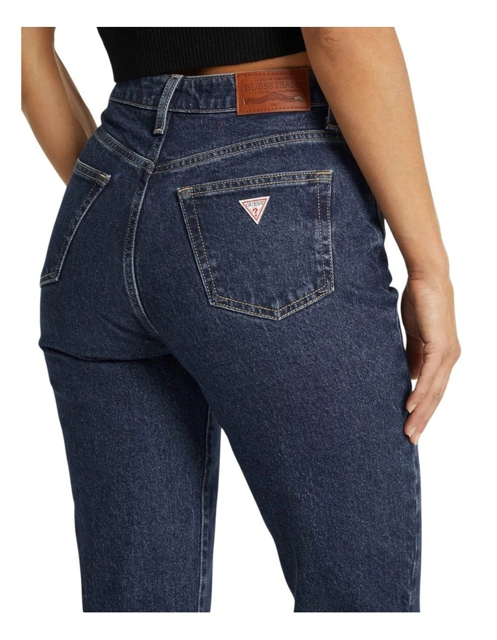 G06 Mom Jeans in Dark Wash image 5