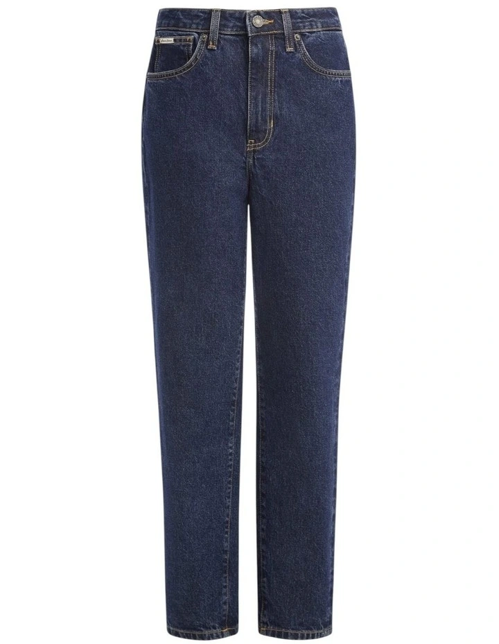 G06 Mom Jeans in Dark Wash image 6