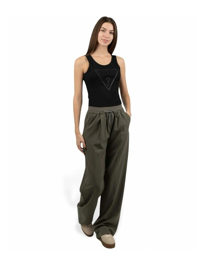 Viviana Logo Tank Top in Black image 1