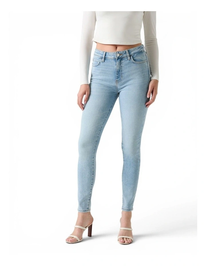 High Rise 1981 Skinny Jeans in Light Wash image 1
