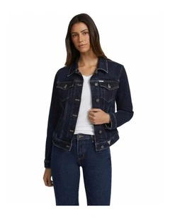 Guess Jeans Slim Trucker Jacket in Blue