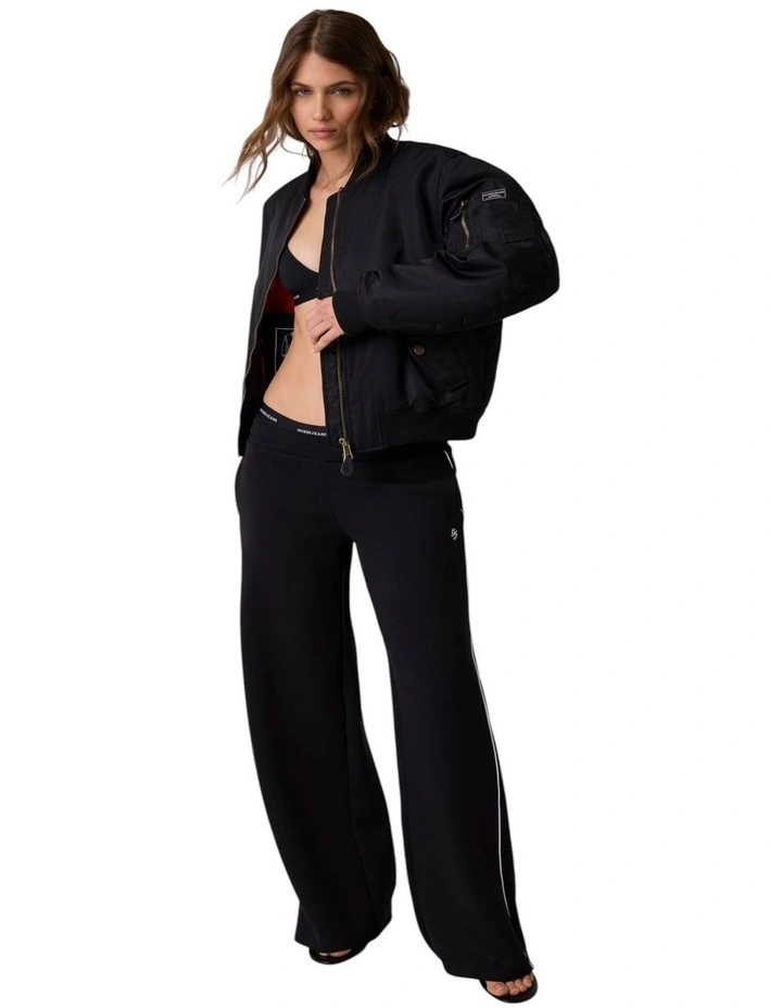 Bomber Jacket in Black image 2
