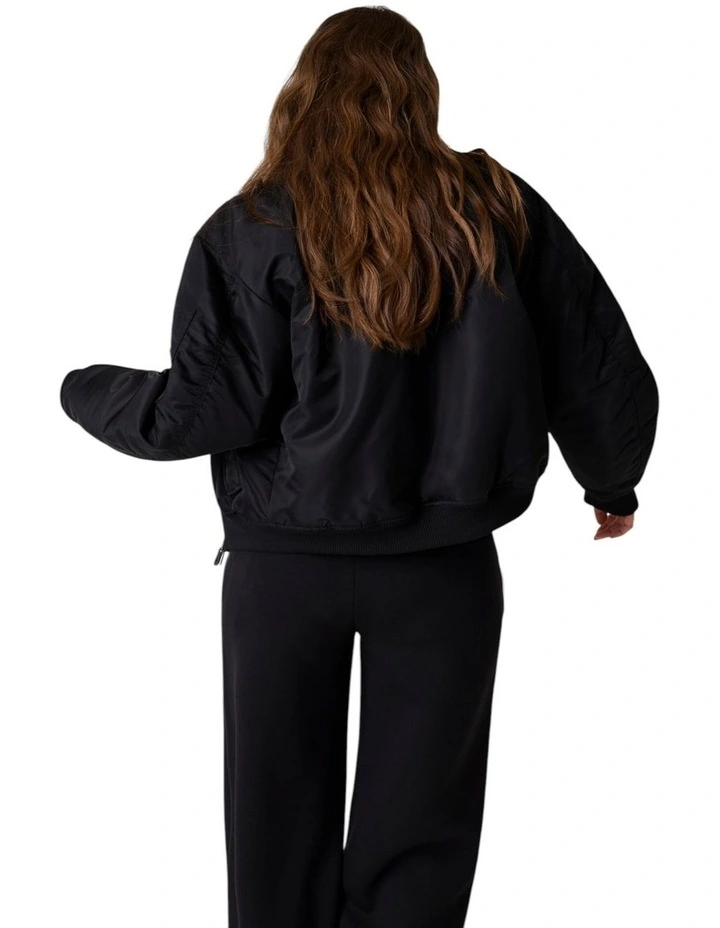 Bomber Jacket in Black image 4