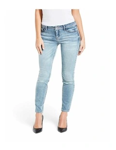 Low Rise Skinny Jeans in Luna Wash