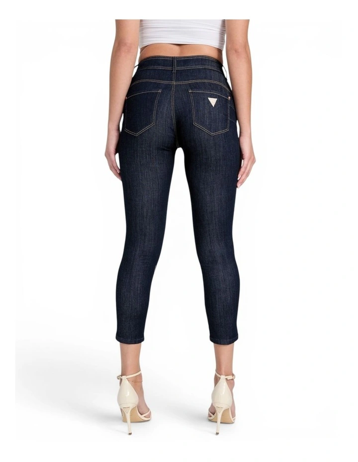 Eco High-Rise Shape Up Capri Jeans in Dark Wash image 4