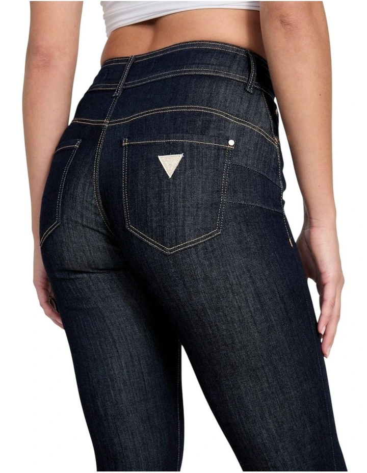 Eco High-Rise Shape Up Capri Jeans in Dark Wash image 5