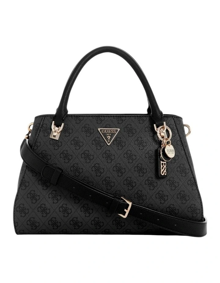 Noelle Luxury Satchel Bag in Black Logo image 1
