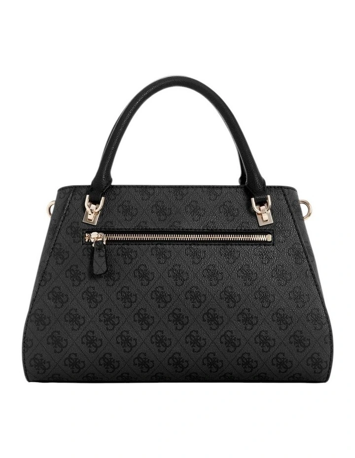 Noelle Luxury Satchel Bag in Black Logo image 2