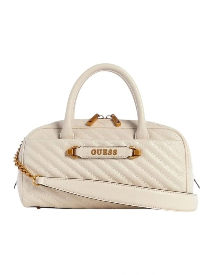 Sela Box Satchel Bag in Beige image 1