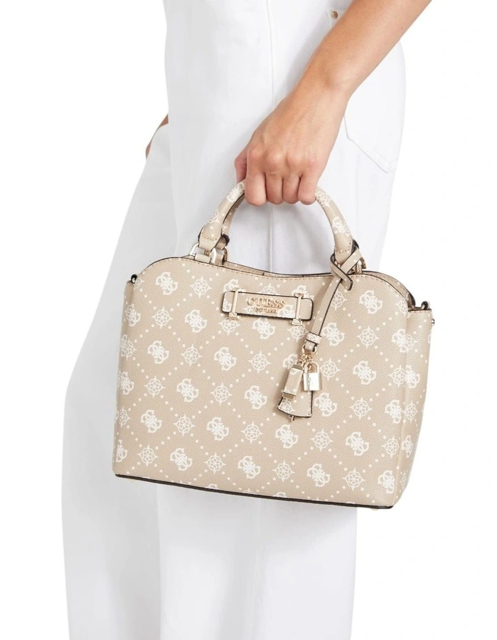 Silia Girlfriend Satchel Bag in Biscotti Logo image 2