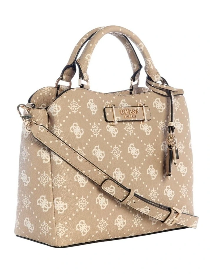 Silia Girlfriend Satchel Bag in Biscotti Logo image 3
