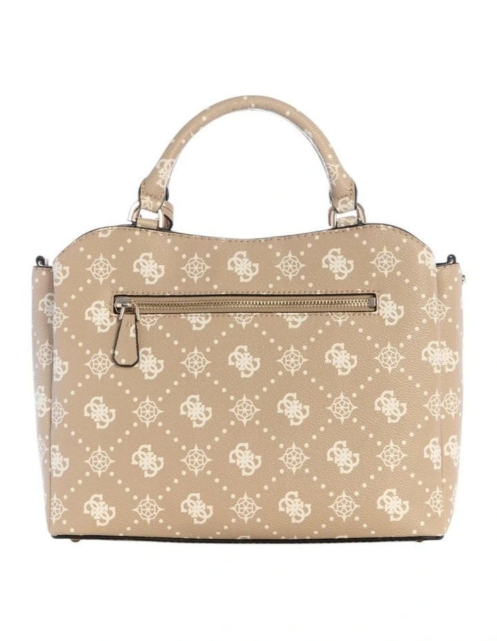Silia Girlfriend Satchel Bag in Biscotti Logo image 4