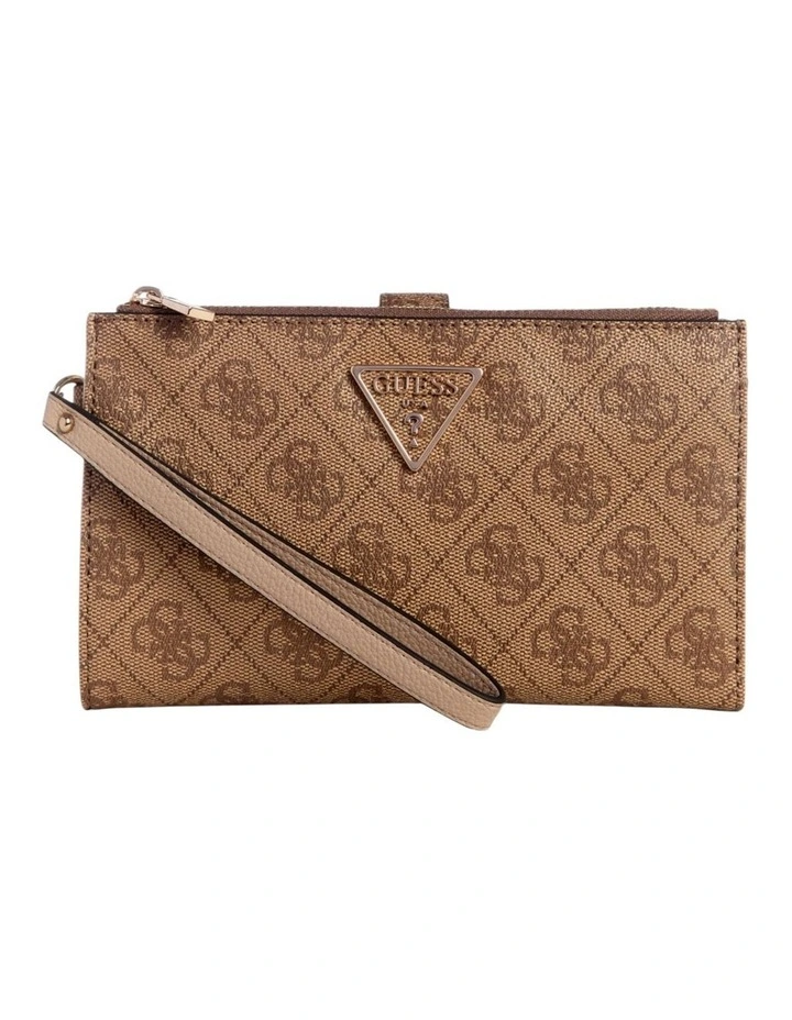 Laurel Double Zip Organiser Wallet in Latte Logo image 1