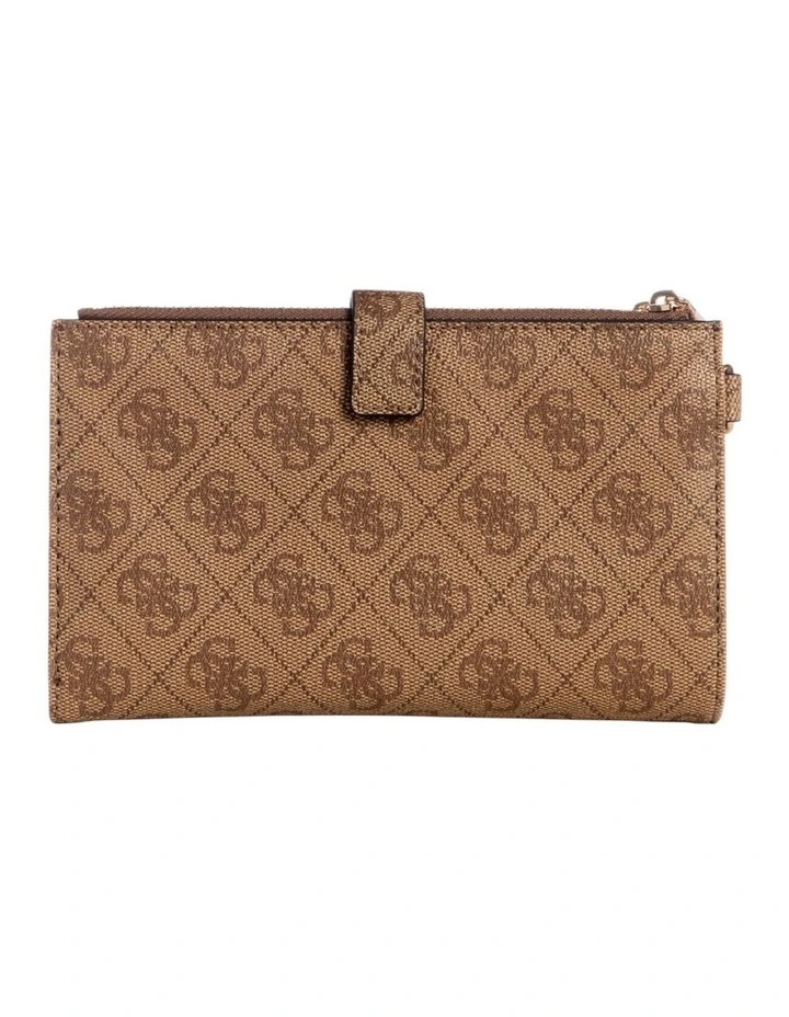 Laurel Double Zip Organiser Wallet in Latte Logo image 3
