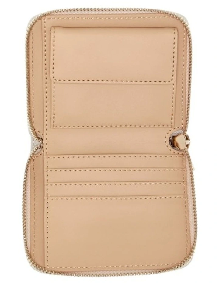 Silia Small Zip Around Wallet in Espresso Logo image 2