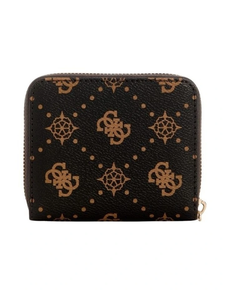 Silia Small Zip Around Wallet in Espresso Logo image 3