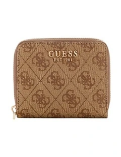 Laurel Small Zip Around Wallet in Brown