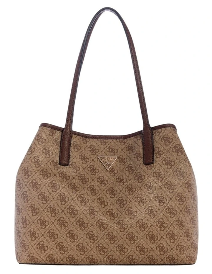 Victtoria 2-in-1 Tote Bag in Latte Logo/Brown image 1