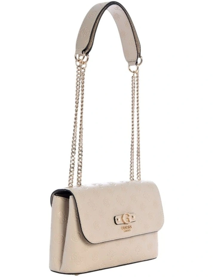 Dita Convertible Crossbody Flap Bag in Light Taupe Logo image 2