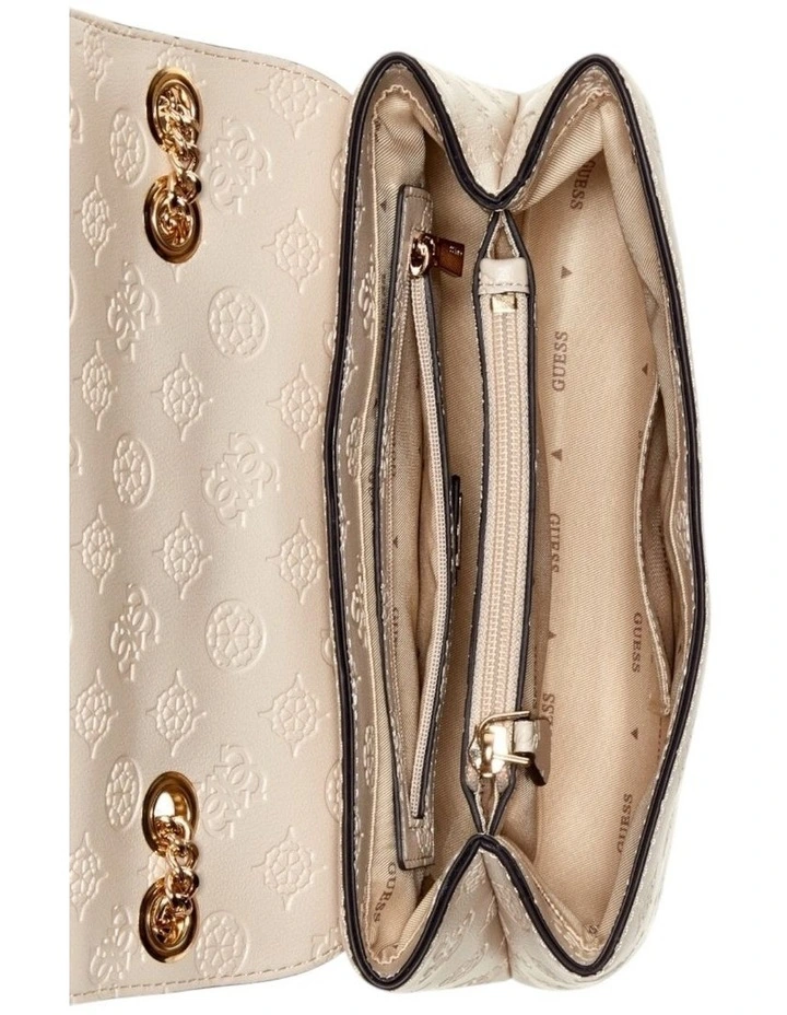 Dita Convertible Crossbody Flap Bag in Light Taupe Logo image 4
