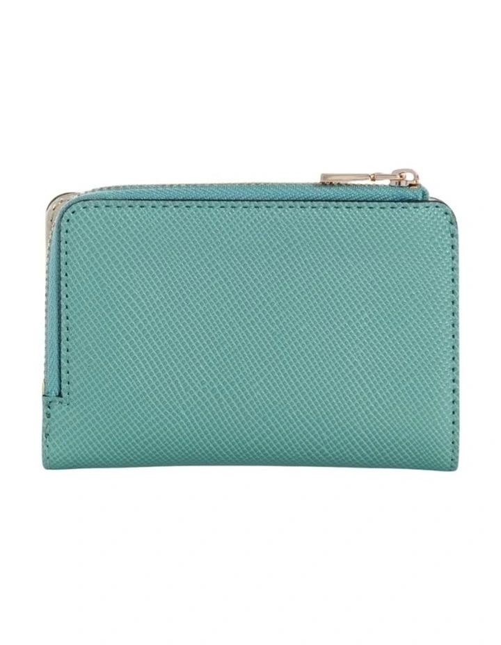 Laurel Zip Around Card Case Wallet in Teal image 3